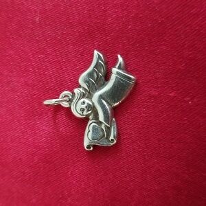 James Avery Retired Love Scroll Angel Charm/Pendant